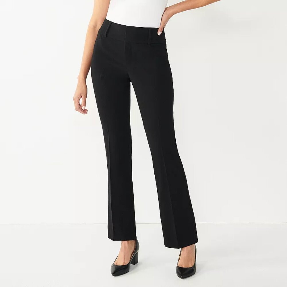 Womens Junior Black Dress Pants Trouser Sz 5 Magic Waist Stretch A. Byer NWT $42